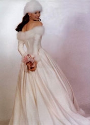 What better season to get married than in a winter wedding dress