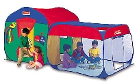 Toddler playhouses for toddler play in a home away from home