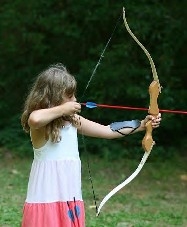 The archery skills used in shooting at targets encourage fitness and comaraderie