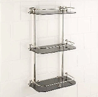 Use bathroom storage shelves to add space and style to your bathroom.