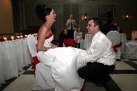 Brides and grooms started tossing bouquets and garters in self-defense