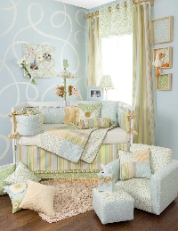 Let your imagination go wild when decorating the nursery