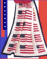Red, white and blue inspires patriotic crochet projects