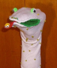 A felt puppet is easy enough for a child to make