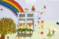 Helpful tips and suggestions on what kids need to paint a wall mural