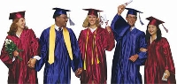 Use good sense when selecting what to wear under a cap and gown