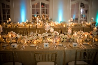 A classic wedding reception is romantic and full of tradition