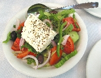 Authentic Greek salad is always made with love