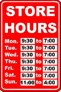 Don't be lost in confusion over what time stores close if you need to shop