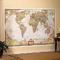 Decorate with maps to create a unique, worldly and conversation-ready interior