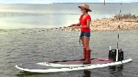 If you're coordinated and adventuresome, try stand up paddle board fishing!