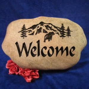 engraved stones from Rock- It Creations