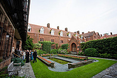 College grounds are one of the top ten most romantic reception venues