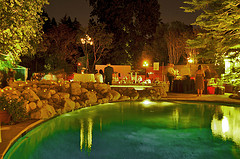 The backyard is one of the top ten most romantic reception venues