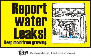 Reporting water leaks helps conserve water