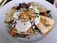 Quesadillas are in the list of the top ten easy hors d'oeuvres