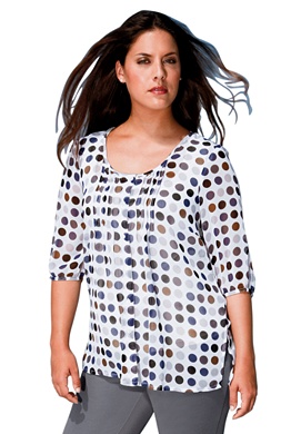 Blousey tops are a slimming fashion tip