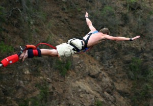 Do something unexpected like bungee jumping to cheer you up