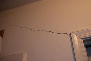 Cracked drywall and other surface blemishes may be discovered during home inspection