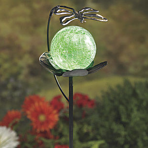 A solar garden globe is a magical garden accessory to give