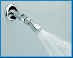 A smart shower head helps conserve water