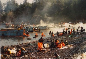 The Exxon Valdez is one of the top ten environmental disasters caused by humans