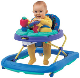 Baby walkers are one of the top ten dangers in your home