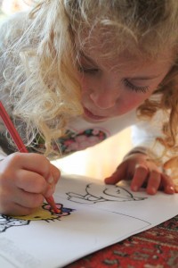 child painting