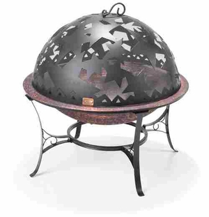 fire pit with star lid
