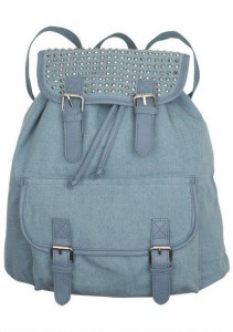 demin backpack from delias