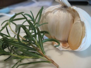 basic cooking skills rosemary and garlic