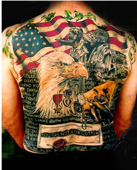 One of the top ten military tattoo designs