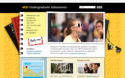 One of the top ten university websites