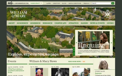 One of the top ten university websites