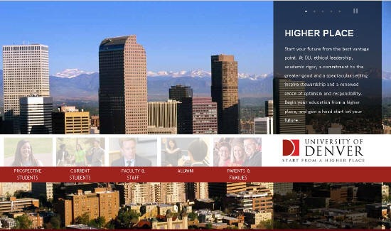 One of the top ten university websites