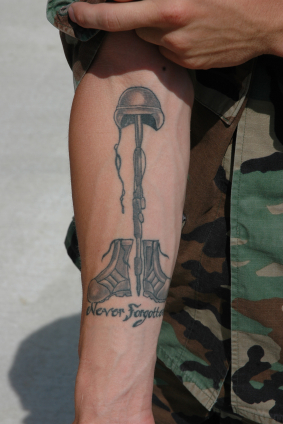 One of the top ten military tattoo designs
