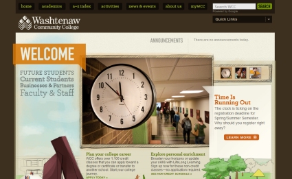 One of the top ten university websites