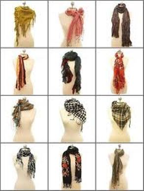One of the top ten different ways to tie a scarf