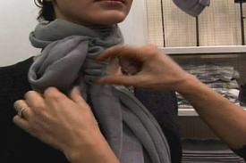 One of the top ten different ways to tie a scarf