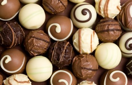 A list of the top ten chocolates and confections