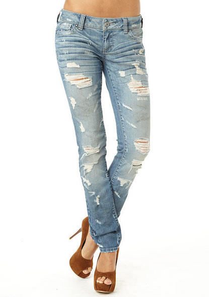 destructed jeans from Alloy