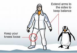 A list of the top ten tips for walking on ice