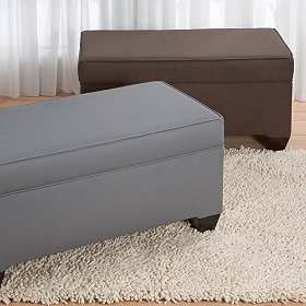 Benches with hidden storage