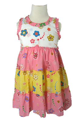 girls pink sundress from Puddles Clothing Company