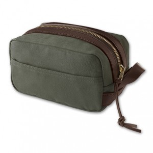 Mens black dopp kit from Filson