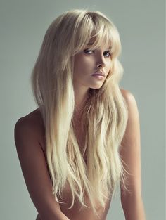 long blond hair