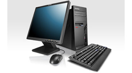 black desktop computer