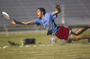 man playing ultimate