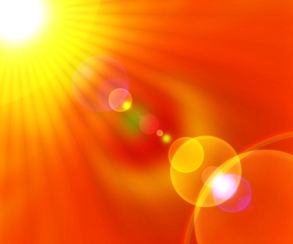 sun beating heat