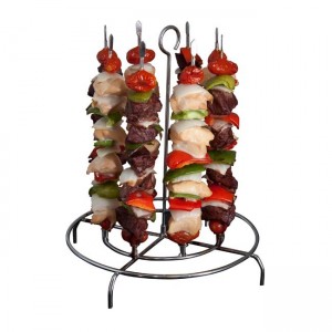 Verticle kabob holder from the Best of Feeding a Crowd